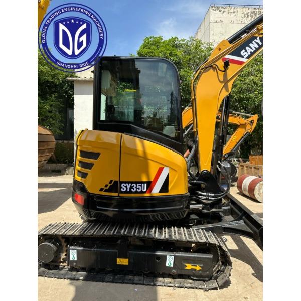 Used Sany Sy35u 3.5t Hydraulic Excavator with Multiple operating mode selection