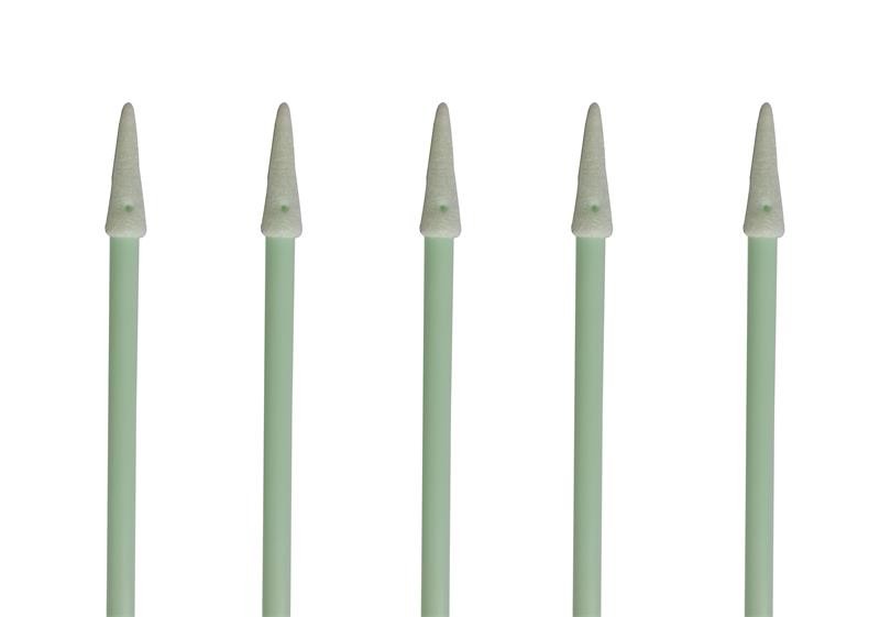 Cleanroom Industrial Foam Swabs Sharp Tip Polyurethane Foam With 100 Ppi Porosity Ref