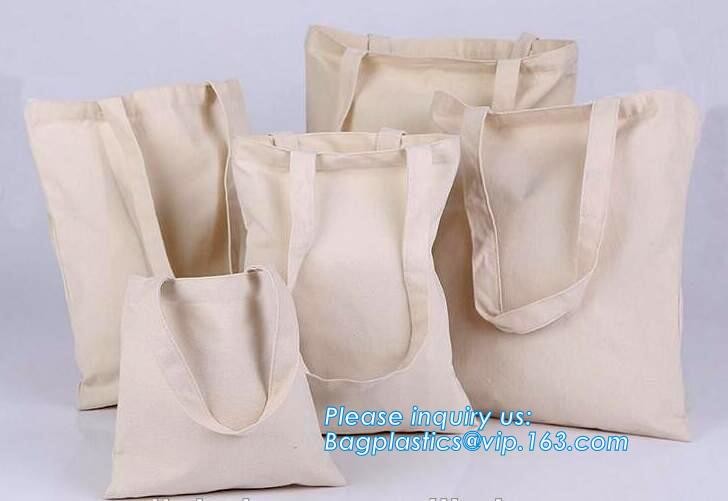 Custom silk screen printed Cotton material handle style blank natural cotton canvas bag without logo bagplastics bagease