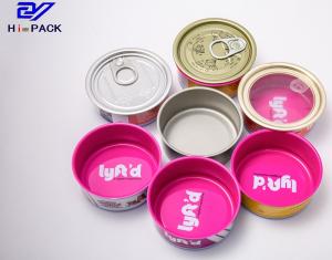Rose Red Pink Beef Can Tinplate Food Packaging Withstand Hot Cooking 50g 80g