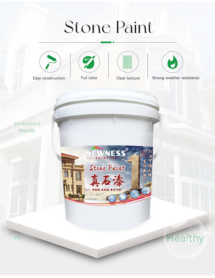 Environmentally Friendly Marble-Like Building Coating Paint with 12 Months Shelf Life