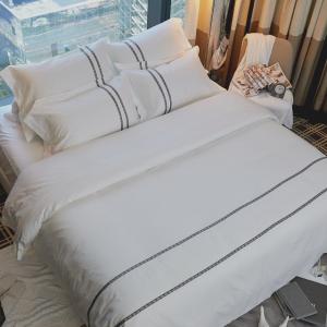 100% Hotel Cotton Sheets , Wrinkle Fade Resistant Hotel Collection Sheets Bed Linens