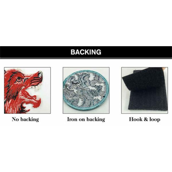 3in Polyester Merrow Custom Iron On Patches For Clothes Vest Hats