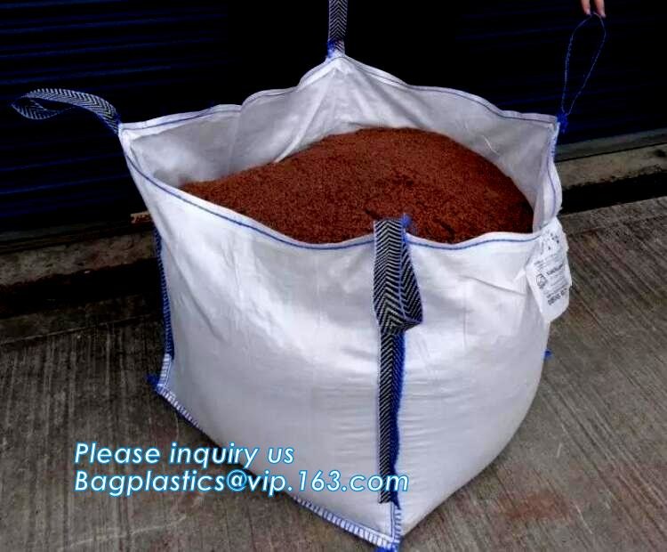 customizable PP u-panel baffle big bag /coated white woven PP jumbo bag/ventilated 4 panel baffle bag/all colors availab