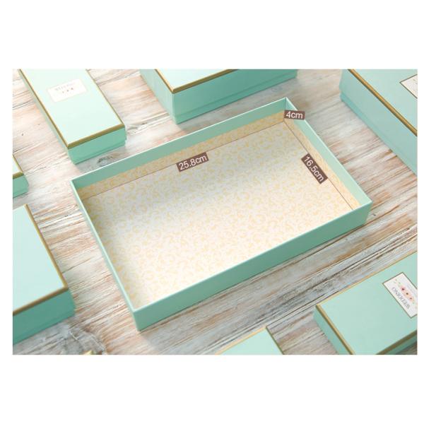 Wedding Personalized Chocolate Box For Packing Gold Foil Edge Rectangular