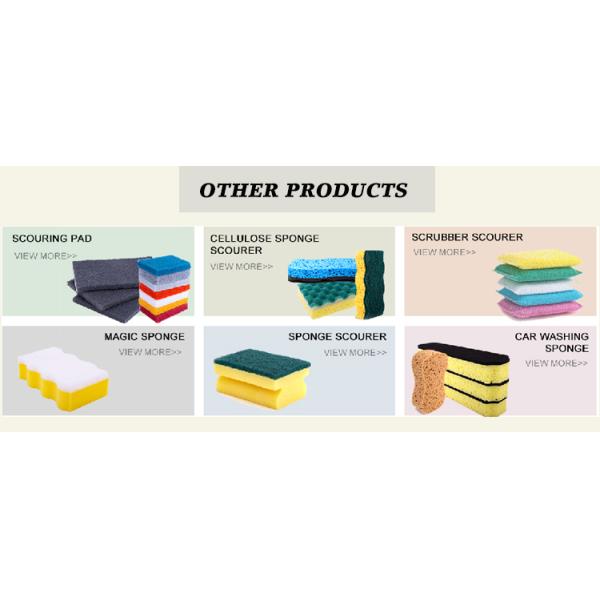 Eco Friendly Kitchen Cleaning Sponge Scourer Polyester Customizable
