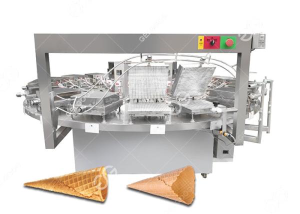 Quality Semi Automatic Ice Cream Waffle Cone Making Machine , Cone Biscuit Machine 1200PCS/H for sale