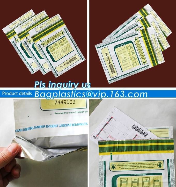 Plastic Money/Evidence Security Envelopes Cash Deposit Seal Bags, Bank Industrial Use cash security deposit bags, bageas