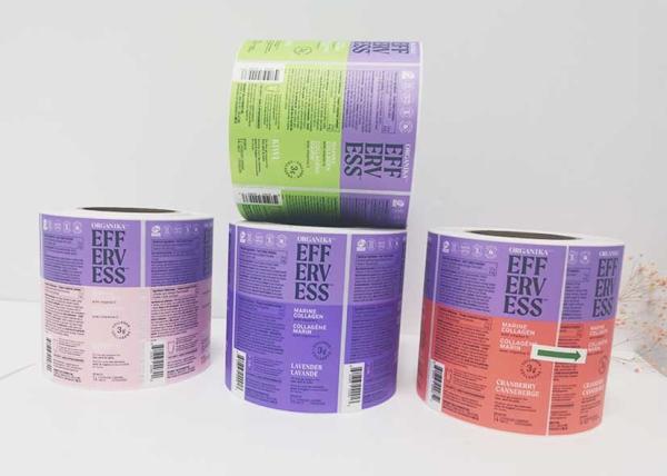 Quality Spot Color VC Effervescent Tablet Adhesive Bespoke Print Sticker Labels for sale