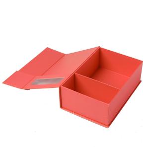 China Eco Friendly PVC Window Lid And Base Boxes 4 Color Offset Printing wholesale
