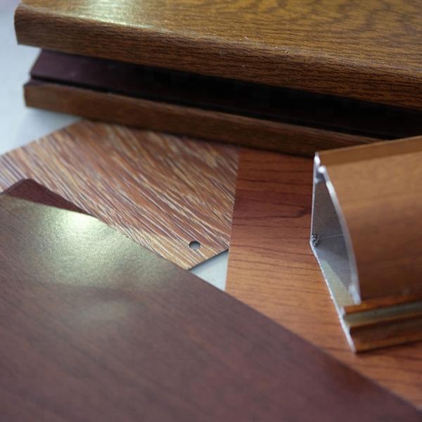 High Quality Heat Transfer Sublimation Base Powder Coating With Colorful Wood Grain effect for Aluminium Profiles