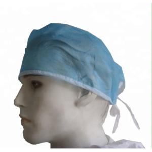 China Pp / Sms Material Disposable Head Cap Hospital Head Cover ISO13485 / FDA Approval wholesale