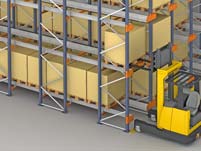 Pallet shuttle racking system material SS400/Q235B Corrosion Protection