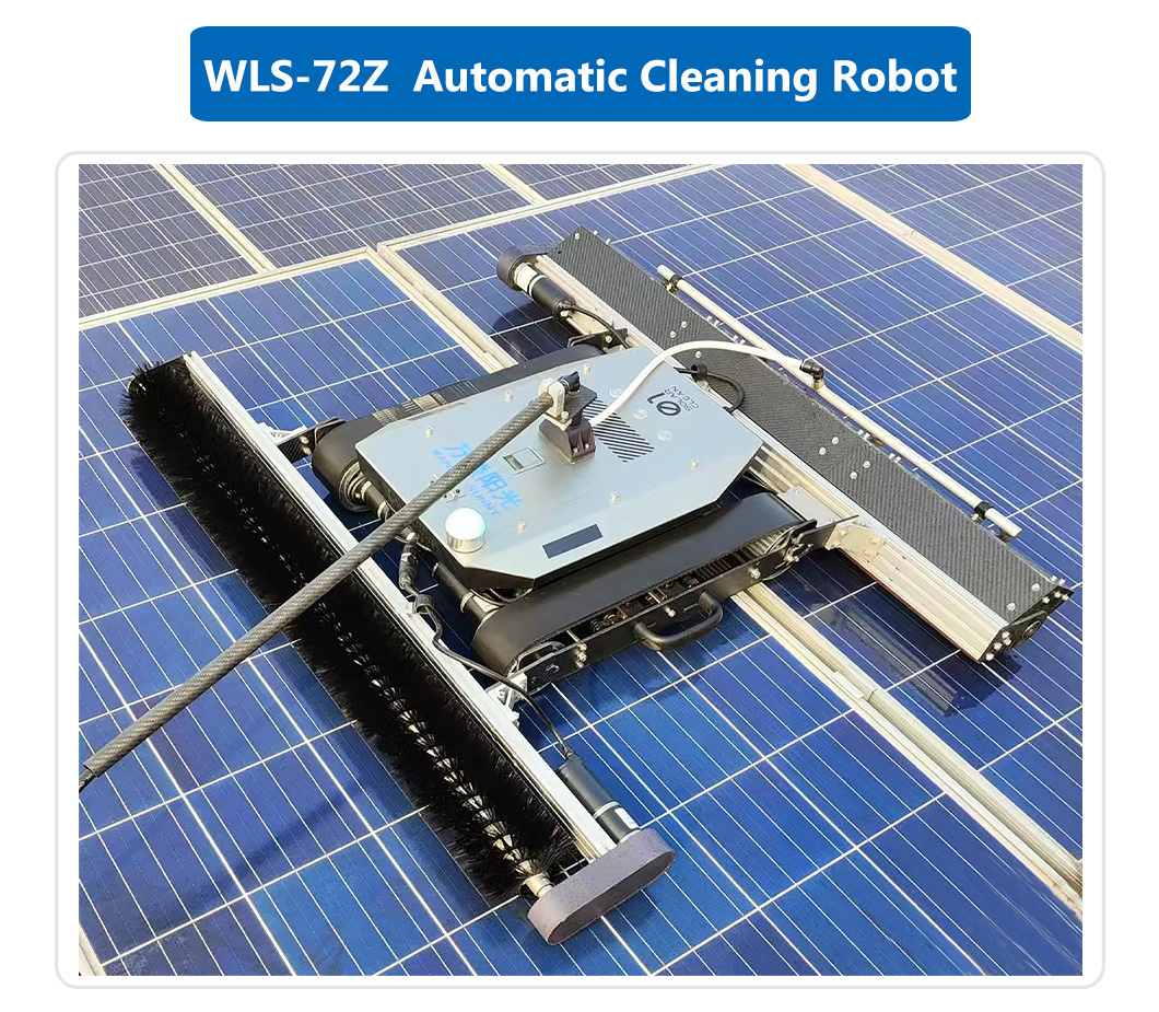 Innovative Solar Panel Cleaning Device for High-Efficiency Maintenance Large Area Solar Panels Photovoltaic Plants