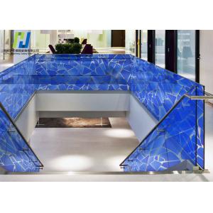 China Bathroom Shower Silk Screen Printing Glass UV Blocking EN12150 wholesale