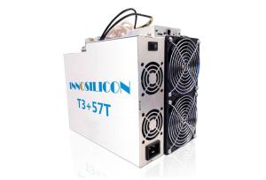 10.38kg Innosilicon T3+ 57T Used Bitcoin Miner Ethernet Connection