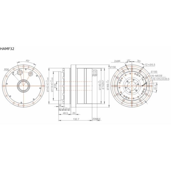 ODM Hollow Shaft Actuator Robot Arm Joint Motor For Laser Cutting Machine