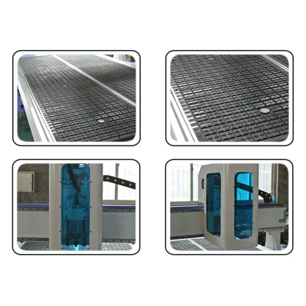 Low Noise CNC 3D Router Machine Computerized Wood Engraver With Vacuum Table