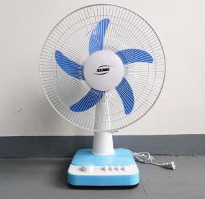 Table Top Oscillating Fans 12v 24v 3 Speed Setting With Metal Grills