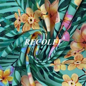 China Air Permeable Swimsuit Activewaer Knit Fabric Shinny GRS Certificate wholesale