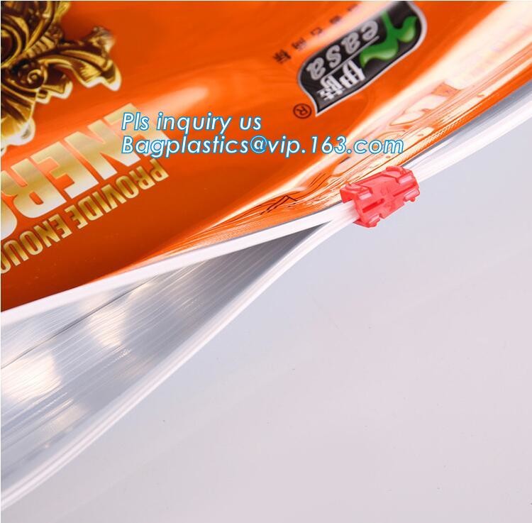 quad seal bottom and bottom load metallized film slider zipper packaging bag, Metal Zipper Printing PVC Slider Bags