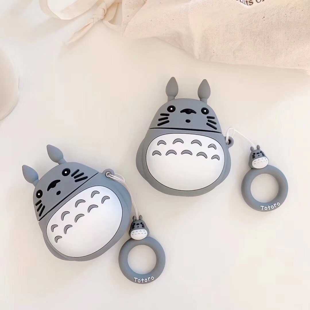 2019 NEW Cute Suitcase Anti-lost Cover for Airpods Silicone case with Finger Ring Strap