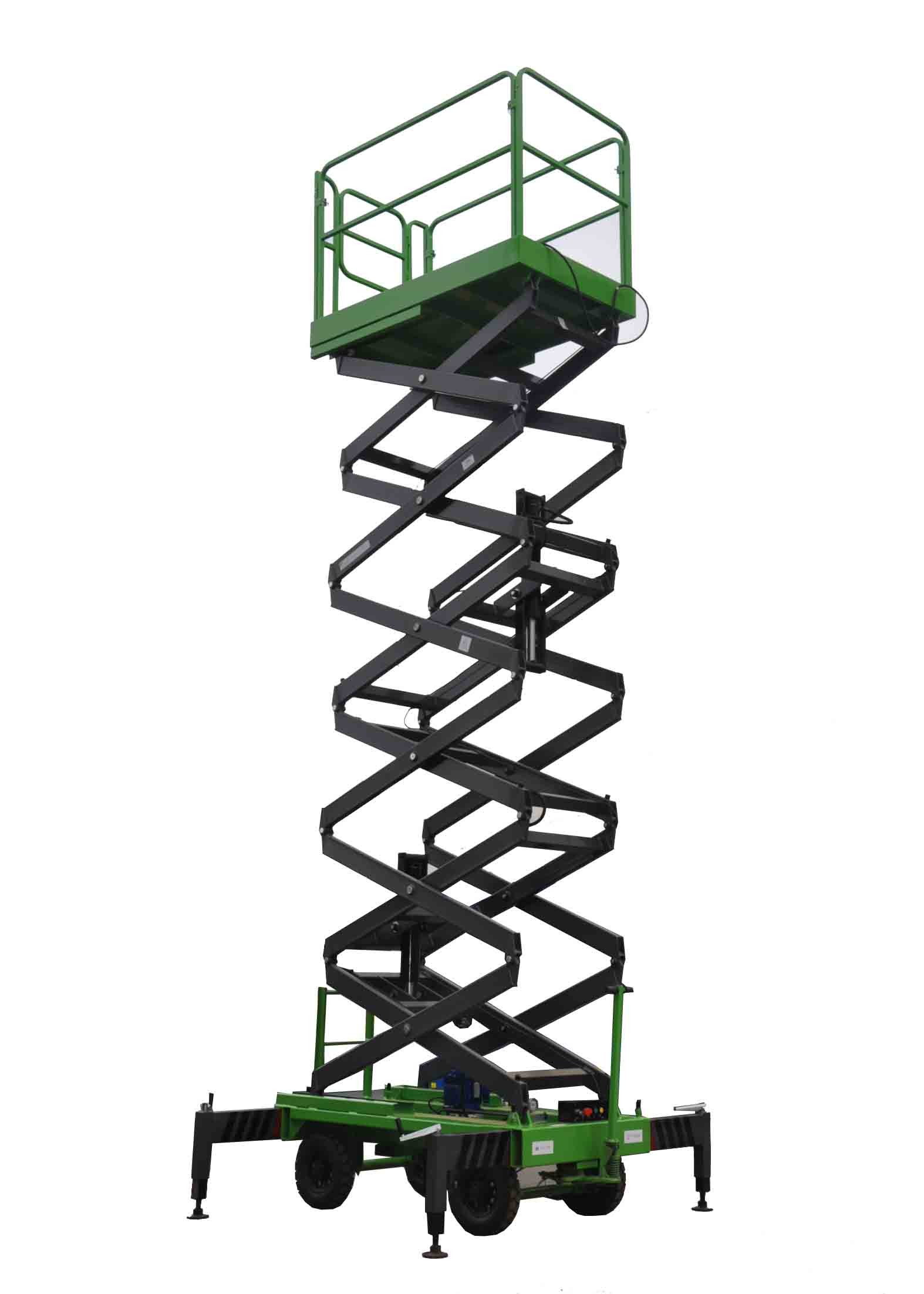 7.5 Meters Manual Pushing Mobile Scissor Lift X-Lift Platform 500Kg