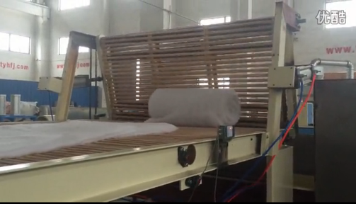 4pcs Min Cnc Pillow Filling Line Roll Making Machines Winding Up PP Cotton Polyester Fiber