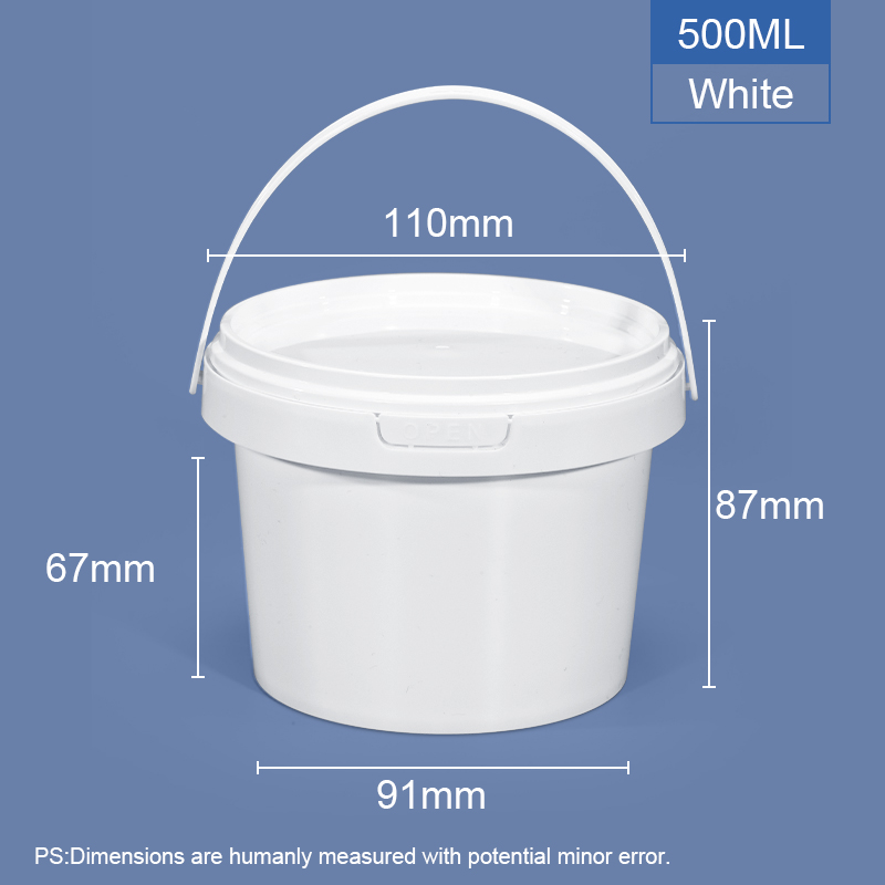 Food Grade Beverage Plastic Candy Buckets Halloween Container with Lids and Handles