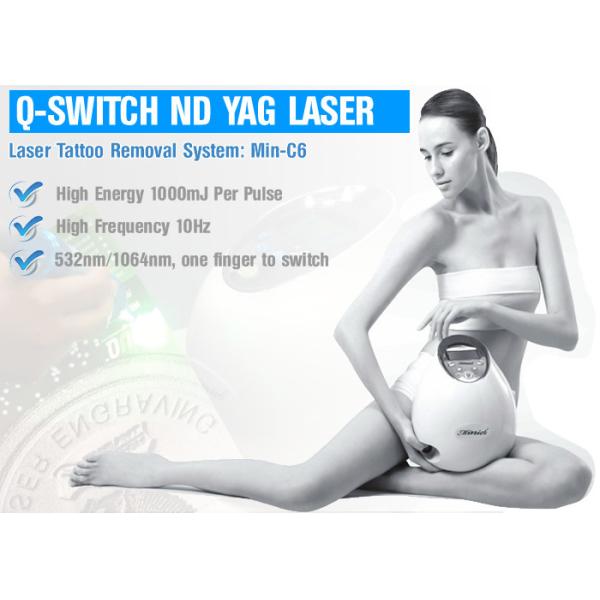 High Peak Power Pico Laser Machine Q Switch ND YAG Laser Machine For Tattoo / Hair Removal