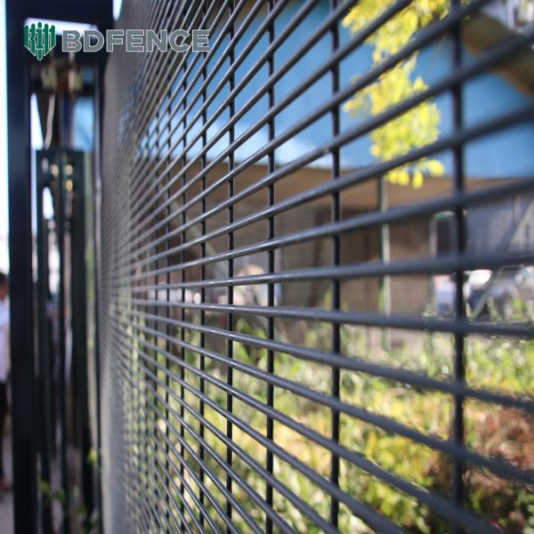 Galvanized Clearvu High Security 358 Anti Climb Fence Plastic Coated Metal Prison Mesh Clear Vu View Fence No Climb