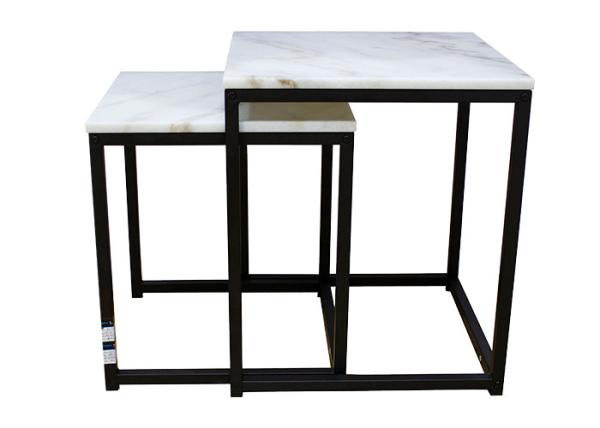 Quality Knock Down 10KG H45CM Black Nesting Tables for sale