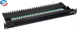 6P4C Type Krone Network Patch Panels 110 IDC CAT3 RJ11 50 Port Voice Patch Panel