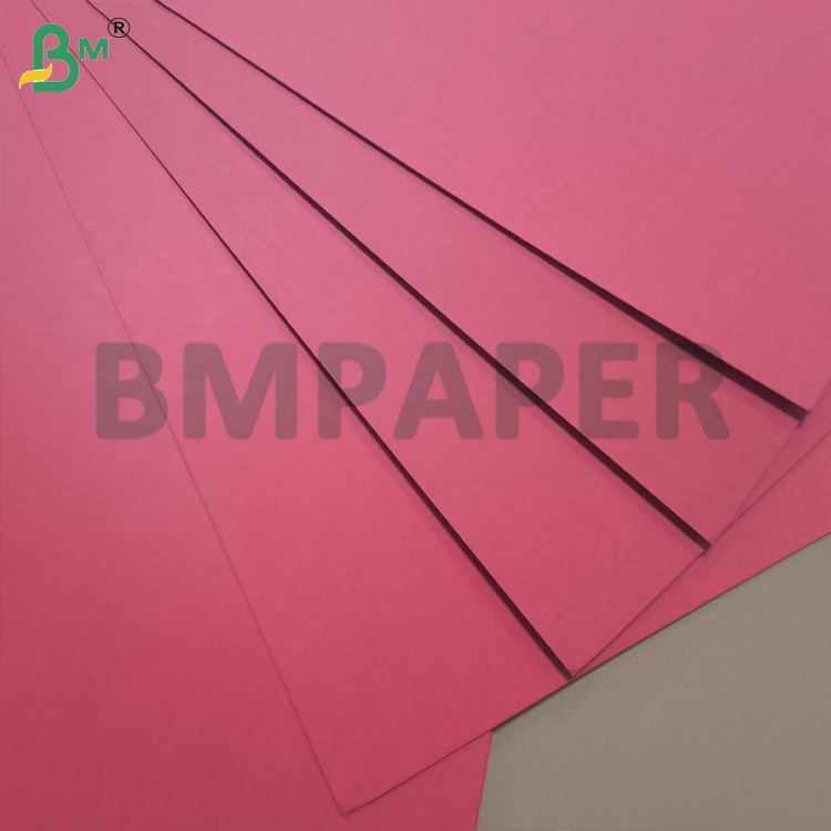 Single Sided 270gsm Premium Red Card Stock Paper Uncoated For Card Making