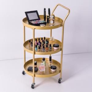 Rustproof Modern Round Three Tier Metal Frame Coffee Table