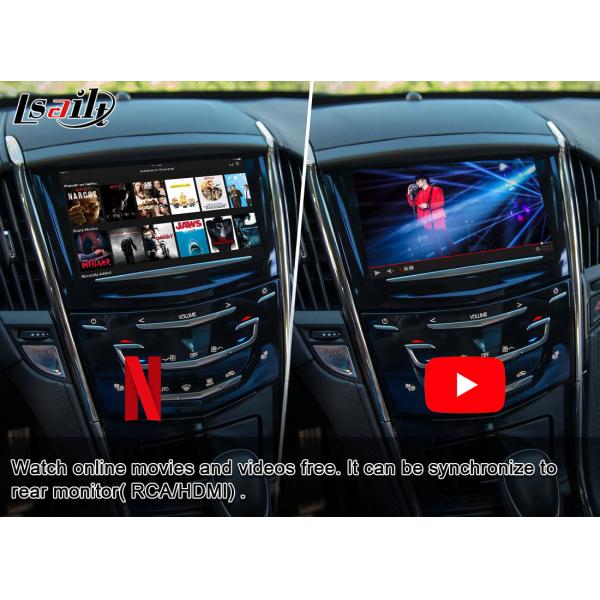 Multimedia Video Interface for Cadillac ATS XTS SRX CUE with YouTube, NetFlix, Waze with Wireless CarPlay