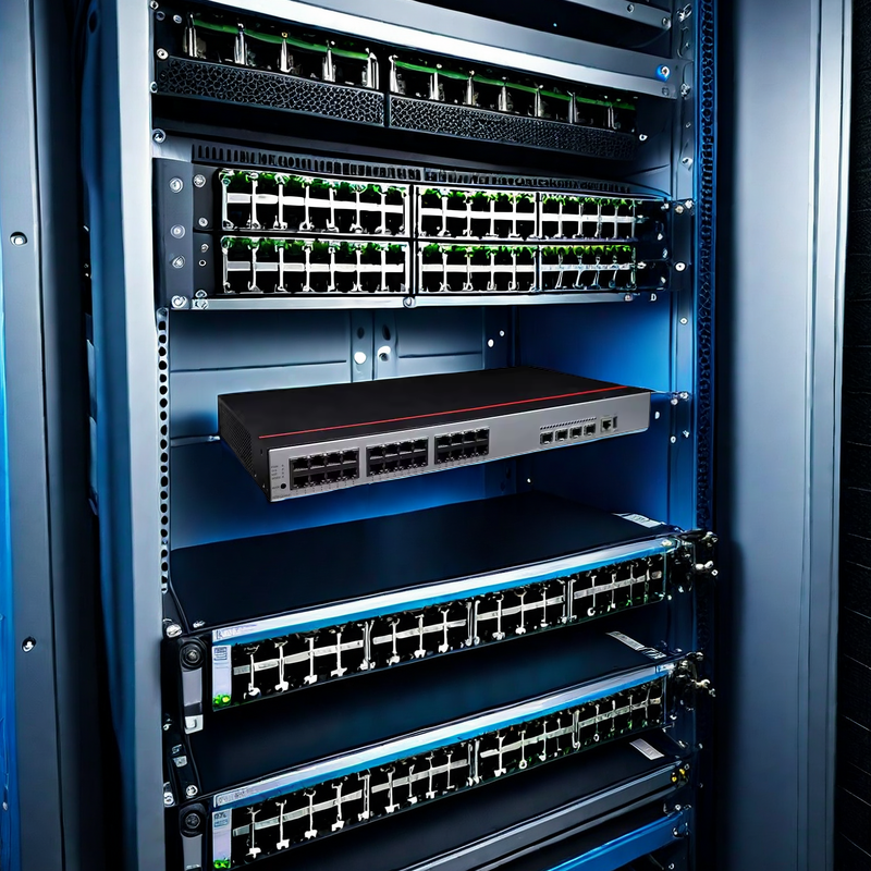 48 Port 25GE SFP28 Data Center Switch With 6 X 40/100GE QSFP28 CE6863H-48S6CQ For Speed Data Transfer and Data Processing