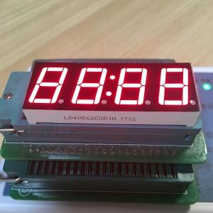 China Super Red Digital Clock Led Display 0.56 4 Digit 80-100mcd Lumious Intensity on sale