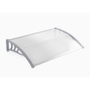 Clear Outdoor Polycarbonate Awning Aluminum Alloy Frame Environment Friendly