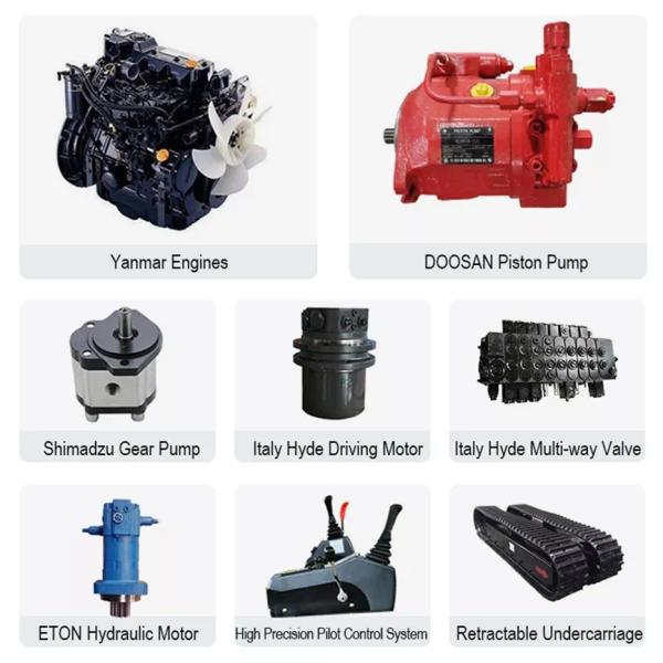 Heavy Duty Amphibious Excavator Pontoon Undercarriage PC75 PC80 Excavator Parts