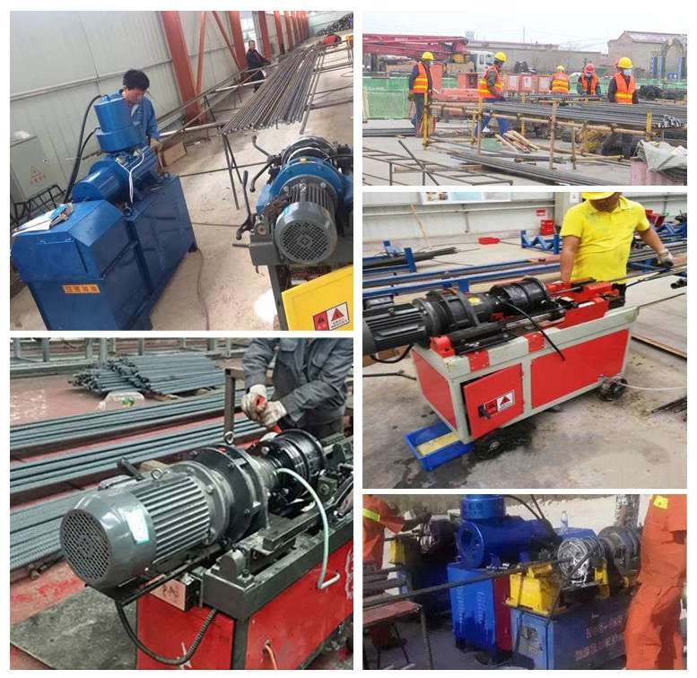 Portable Cold Making Bar Thread Rolling Machine Steel Rebar Rib Peeling Parallel