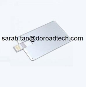 China 100% Real Capacity Metal Bank Card USB Flash Drives, Customized USB Memory Sticks on sale