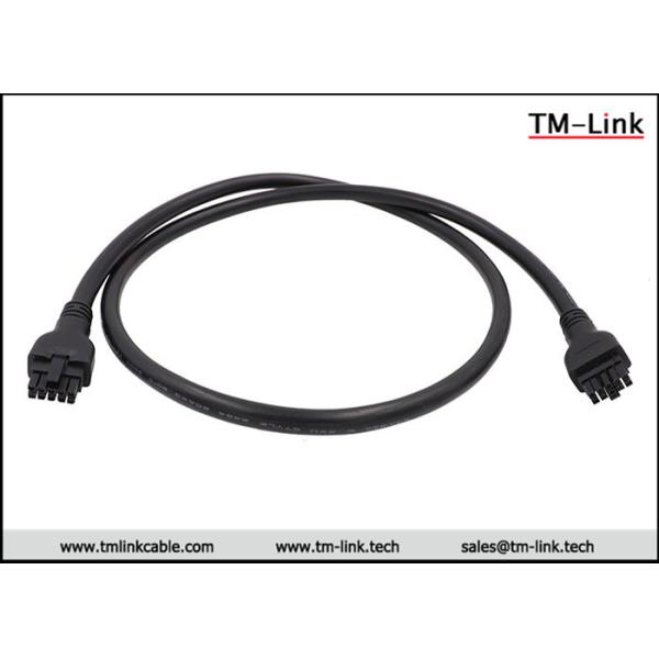 Molex 4.2mm pitch 10 poles overmolded cable assemby with black PVC Jacket