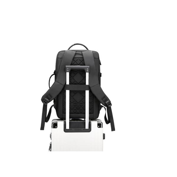 Anti Theft Password Backpack Black Waterproof Computer backpack 0.69KG With USB Charger