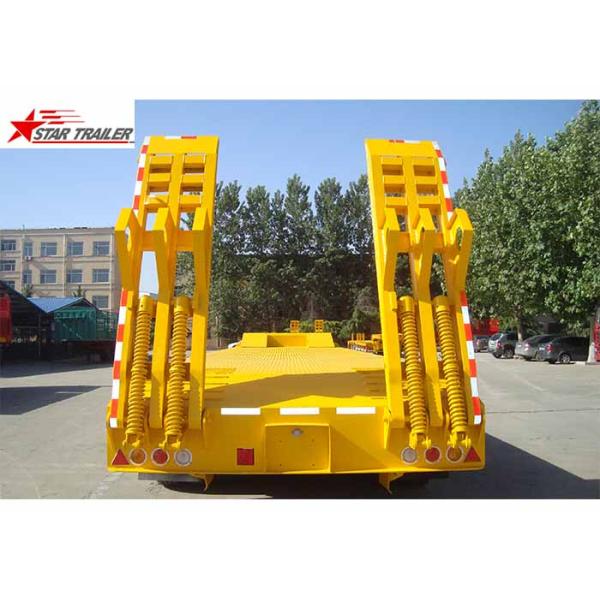 Heavy Duty Foldable Lowboy Gooseneck Trailer One Line 2 Axles Gooseneck