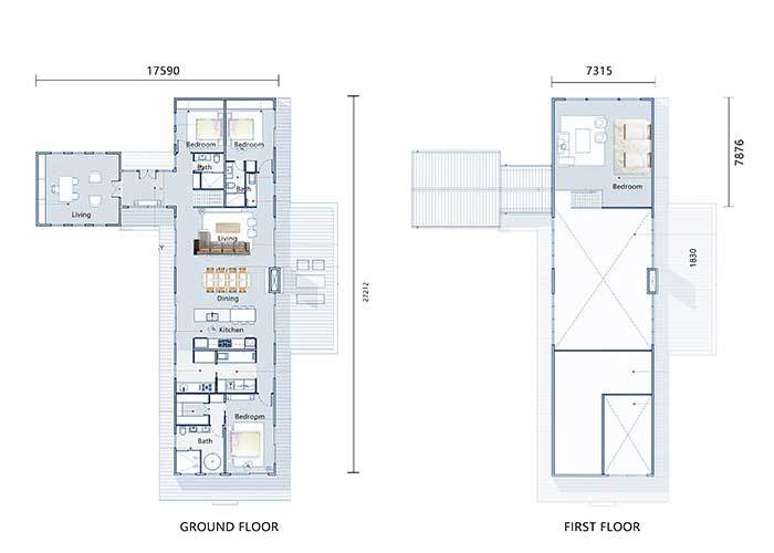 AS/US Standard Light Steel Frame Prefab House Luxury Villa Panelized Home Kits