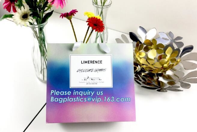 violet printing shopping bags by handmade,Gift shopping luxury carrier Bag Direct Manufacture Paper Bag logo Printing