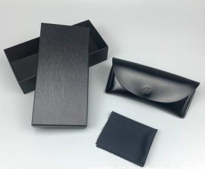 China high quality soft spectacles case sets with lens cleaning cloth and outside gift box wholesale