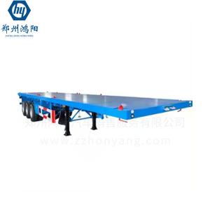 China Dependable 3 Axles 40ton Flat Trailer for Trouble-Free Operation in Challenging Environments wholesale