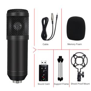 China 3mA 16 Dba Bm 800 Condenser Microphone With Sound Card wholesale